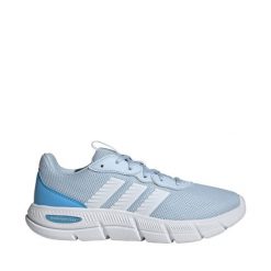 Buty damskie adidas Cloudfoam Flex Laces. Niebieskie obuwie sportowe damskie Adidas, bez wzorów, z materiału, na fitness i siłownię, Adidas Cloudfoam. Za 175.99 zł.