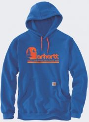 Bluza Carhartt Midweight Tree Graphic Beacon Blue. Niebieskie bluzy męskie Carhartt, m, bez wzorów, bez kaptura. Za 265.11 zł.