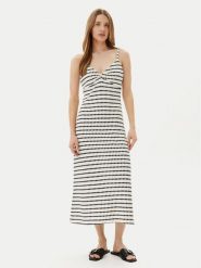 ONLY Sukienka letnia Eva 15346296 Écru Regular Fit. Sukienki damskie Only, na lato, l, bez wzorów, z bawełny, bez kołnierzyka, bez ramiączek. Za 99.99 zł.