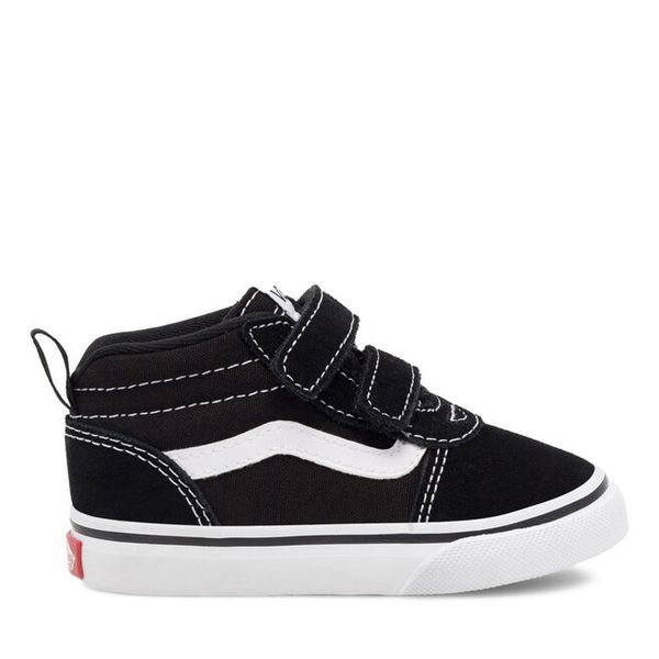 Sneakersy Vans. Czarne trampki i tenisówki chłopięce Vans, bez wzorów, bez zapięcia. Za 169.99 zł.