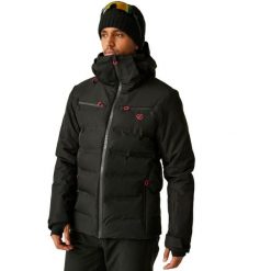 Męska Kurtka Narciarska Speed II. Czarne kurtki snowboardowe męskie Dare 2b, m, bez wzorów, z materiału, długie, z kapturem, narciarskie. Za 723.99 zł.
