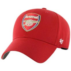 Czapka z daszkiem męska Arsenal FC MVP Cap. Czerwone czapki i kapelusze męskie 47 Brand, bez wzorów, z wełny. Za 99.99 zł.