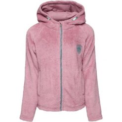 Bluza dziewczęca LOAP Chemila różowa, Techfleece, 112-116. Czerwone bluzy dla dziewczynek ZSPORT, bez wzorów, bez ramiączek, bez kaptura. Za 183.99 zł.
