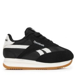 Sneakersy Reebok. Czarne trampki i tenisówki chłopięce Reebok, bez wzorów, bez zapięcia. Za 139.99 zł.