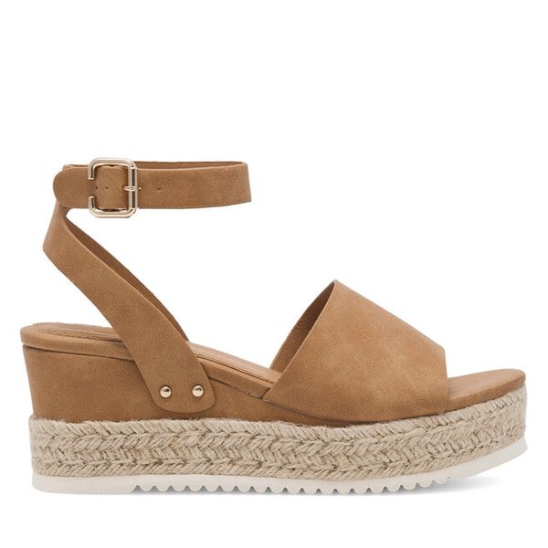 Espadryle JENNY. Brązowe sandały damskie Jenny, bez wzorów, bez obcasa, bez zapięcia. Za 83.99 zł.