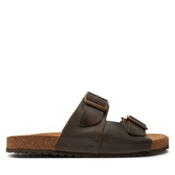 Klapki Jack & Jones. Brązowe klapki męskie Jack & Jones. Za 129.99 zł.