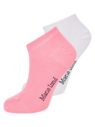 Marie Lund skarpetki do trampek w 2-paku Kobiety biały|różowy, ONE SIZE. Białe skarpety damskie Marie Lund, bez wzorów. Za 29.95 zł.