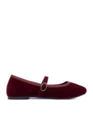 DeeZee Baleriny CEO-CM251226-12 Bordowy. Czerwone baleriny dziewczęce DeeZee, bez wzorów, z materiału, bez zapięcia. Za 59.99 zł.