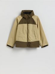 Kurtka z kapturem - wielobarwny. Kurtki męskie Reserved, l, bez wzorów, z tkaniny, z kapturem. Za 159.99 zł.