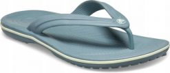Japonki Dla Dorosłych Crocs Crocband Flip. Białe klapki damskie Crocs, bez wzorów, z materiału, bez obcasa. Za 169.99 zł.