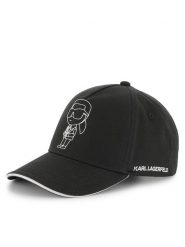 KARL LAGERFELD Czapka z daszkiem Z30396 Czarny. Czarne rękawiczki dziecięce KARL LAGERFELD, bez wzorów, z bawełny. Za 119.99 zł.