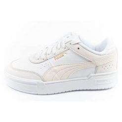 Buty do chodzenia damskie Puma 37987102. Białe obuwie sportowe damskie Puma, bez wzorów, z materiału, trekkingowe. Za 179.00 zł.