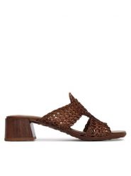 Hispanitas Klapki HV264602 C001 Brązowy. Brązowe klapki damskie Hispanitas, bez wzorów, z materiału, bez obcasa. Za 549.99 zł.