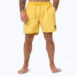 Szorty kąpielowe męskie Pitbull Balfour. Żółte kąpielówki męskie PITBULL, l, bez wzorów, do pływania. Za 109.99 zł.