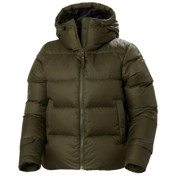 Damska kurtka puchowa Helly Hansen Essence. Zielone kurtki damskie Helly Hansen, xl, bez wzorów, z poliamidu, bez kaptura. Za 591.40 zł.