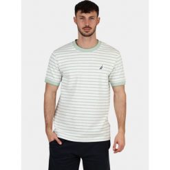 T-shirt męski Nautica Rezzola. Białe t-shirty męskie Nautica, m, bez wzorów, bez kołnierzyka. Za 239.00 zł.