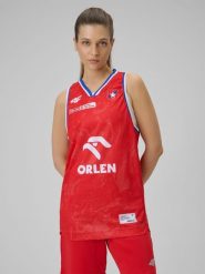 4F Koszulka meczowa replika wyjazdowa z sezonu 2025/26 damska 4F x Wisła Kraków - czerwona L. Czerwone koszulki sportowe damskie 4f, l, bez wzorów, z materiału, bez kołnierzyka, bez ramiączek, na fitness i siłownię. Za 189.99 zł.