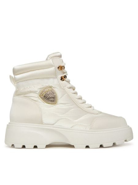 Blauer Trapery F5BLANCA03/NYP Biały. Białe śniegowce i trapery damskie Blauer, z materiału. Za 469.99 zł.