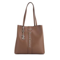 Torebka Juicy Couture. Brązowe torebki do ręki damskie Juicy Couture, bez wzorów, klasyczne, bez dodatków. Za 319.99 zł.