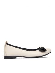 MEXX Baleriny CEO-MX/036C-RST Biały. Białe baleriny damskie Mexx, bez wzorów, ze skóry, bez obcasa. Za 249.99 zł.