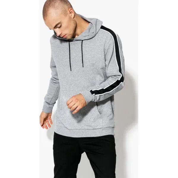 Confront Bluza Stripe , szary, rozmiar XL. Szare bluzy męskie Confront, m, bez wzorów, z bawełny, bez kaptura. W wyprzedaży za 69.99 zł.