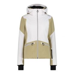 Kurtka damska narciarska CMP 34W4426. Białe kurtki snowboardowe damskie CMP, na zimę, l, bez wzorów, bez kaptura, narciarskie. W wyprzedaży za 1,167.00 zł.