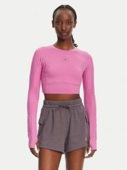 Adidas by Stella McCartney Koszulka techniczna TrueStrength JJ1644 Różowy Slim Fit. Czerwone koszulki sportowe damskie adidas by Stella McCartney, l, bez wzorów, z syntetyku, bez kołnierzyka, bez ramiączek, na jogę i pilates. Za 359.99 zł.