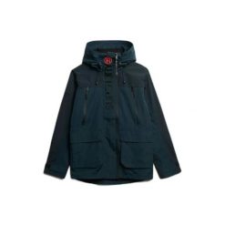 Windbreaker Superdry. Niebieskie kurtki męskie Superdry., bez wzorów, z softshellu, trekkingowe. Za 608.35 zł.