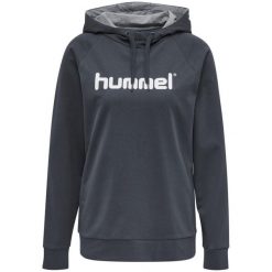 Damska bluza z kapturem Hummel Hmlgo Logo. Brązowe bluzy sportowe damskie Hummel, xs, bez wzorów, z polaru, z kapturem, do piłki ręcznej. W wyprzedaży za 175.50 zł.