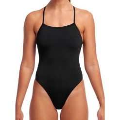 Strój kąpielowy Funkita Still Black - Twisted. Czarne kostiumy jednoczęściowe damskie FUNKITA, s, bez wzorów, sportowe, do pływania. Za 199.00 zł.