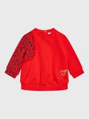 Original Marines Bluza DCA1514NF Czerwony Regular Fit. Czerwone bluzy dla dziewczynek Original Marines, bez wzorów, z bawełny, bez ramiączek, bez kaptura. Za 119.99 zł.