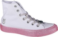 Converse Converse X Miley Cyrus Chuck Taylor Hi All Star 162239C białe 37. Białe trampki i tenisówki damskie Converse, bez wzorów, retro, bez zapięcia. Za 201.13 zł.