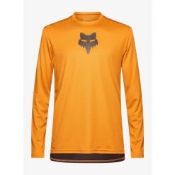 Bluza rowerowa męska Fox Ranger LS Jersey Fox Head. Żółte buty sportowe męskie FOX, z jersey, bez zapięcia, rowerowe. Za 219.99 zł.