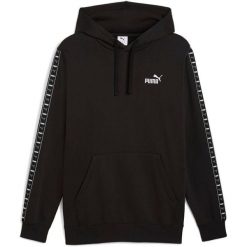 Bluza z kapturem Puma Ess Tape Hoodie Fl, Mężczyźni. Czarne bluzy męskie Puma, m, bez wzorów, z bawełny, z kapturem. Za 390.00 zł.