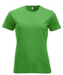 Clique New Classic-T Women Koszulka damska z ringspun cotton, współczesny krój. Zielone t-shirty damskie CLIQUE, l, bez wzorów, z bawełny, klasyczne, bez kołnierzyka. Za 104.55 zł.