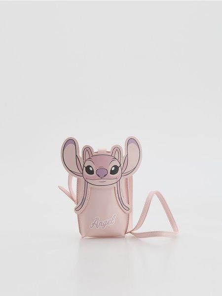 Torebka Lilo i Stitch - pastelowy róż. Czerwone torby i plecaki dziecięce Reserved, ze skóry, małe. W wyprzedaży za 17.99 zł.
