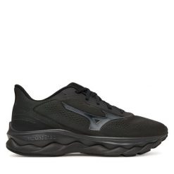 Buty do biegania Mizuno. Czarne buty sportowe męskie Mizuno, bez zapięcia, do biegania, mizuno wave. Za 449.99 zł.