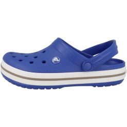 Buty do chodzenia unisex Crocs Crocband Clog. Niebieskie obuwie sportowe damskie Crocs, bez wzorów, z materiału. Za 319.99 zł.