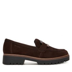 Loafersy Tamaris. Brązowe mokasyny damskie Tamaris. Za 359.99 zł.
