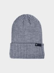 4F Czapka zimowa męska - szara L. Szare czapki i kapelusze męskie 4f, na zimę, bez wzorów, z syntetyku, klasyczne. Za 69.99 zł.