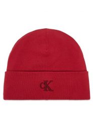 Calvin Klein Czapka LV04D8020G Czerwony. Czerwone rękawiczki damskie Calvin Klein, na zimę, bez wzorów, z wiskozy. Za 129.99 zł.