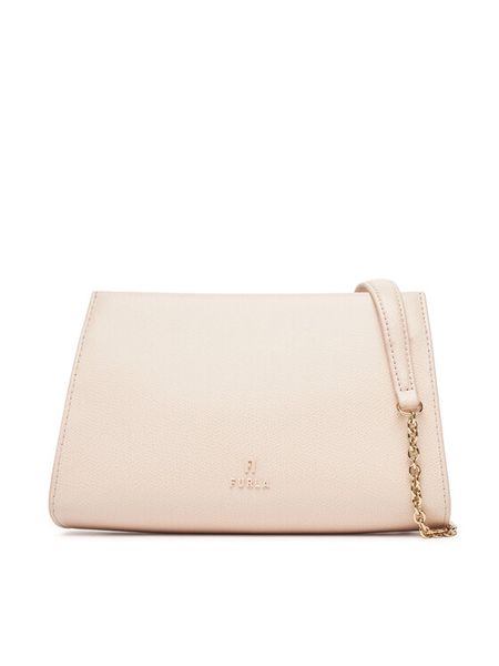 Furla Torebka Vortice WE00728 BX3542 Beżowy. Brązowe listonoszki damskie Furla, bez wzorów, z materiału, bez dodatków. Za 789.99 zł.