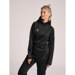 Damska bluza z kapturem Hummel Cima XK. Czarne bluzy damskie Hummel, xl, bez wzorów, z dresówki, z kapturem. Za 232.65 zł.