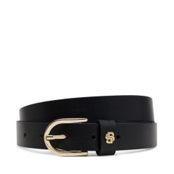 Pasek Damski BOSS. Czarne paski damskie Boss, bez wzorów. Za 299.99 zł.