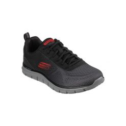 Buty do chodzenia męskie Skechers Track Ripkent. Czarne buty sportowe męskie Skechers, z materiału, bez zapięcia, trekkingowe. Za 299.99 zł.