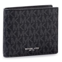 Portfel Michael Kors. Czarne portfele męskie Michael Kors, bez wzorów. Za 439.99 zł.