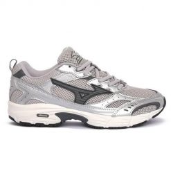 Buty do biegania damskie Mizuno D1GA245106. Szare obuwie sportowe damskie Mizuno, bez wzorów, z materiału, do biegania. Za 460.45 zł.