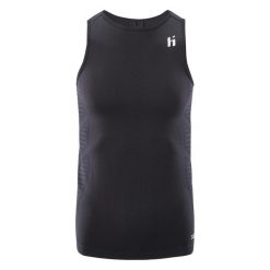 Tank top Huari. Czarne t-shirty męskie Huari, m, bez wzorów, z elastanu, sportowe, bez kołnierzyka. Za 84.39 zł.