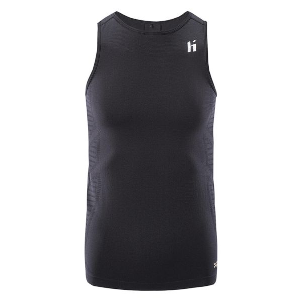 Tank top Huari. Czarne t-shirty męskie Huari, m, bez wzorów, z elastanu, sportowe, bez kołnierzyka. Za 83.06 zł.