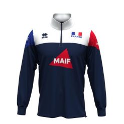 Kurtka treningowa France Blake Maif 2024/25. Białe kurtki męskie ERREA, s, bez wzorów, z materiału, eleganckie, bez kaptura. Za 271.50 zł.